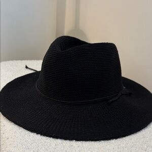 NEW Black Wide-Brim Fedora Hat - Stylish Women's Sun Hat